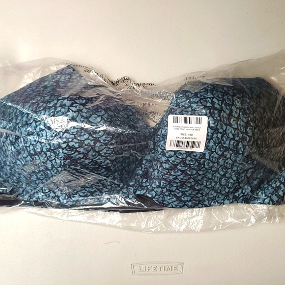 ❤️NWT VINTAGE TORRID BRA - MERMAID PRINT WIRELESS - BACK SMOOTHING LIGHTLY LINED - Picture 3 of 7